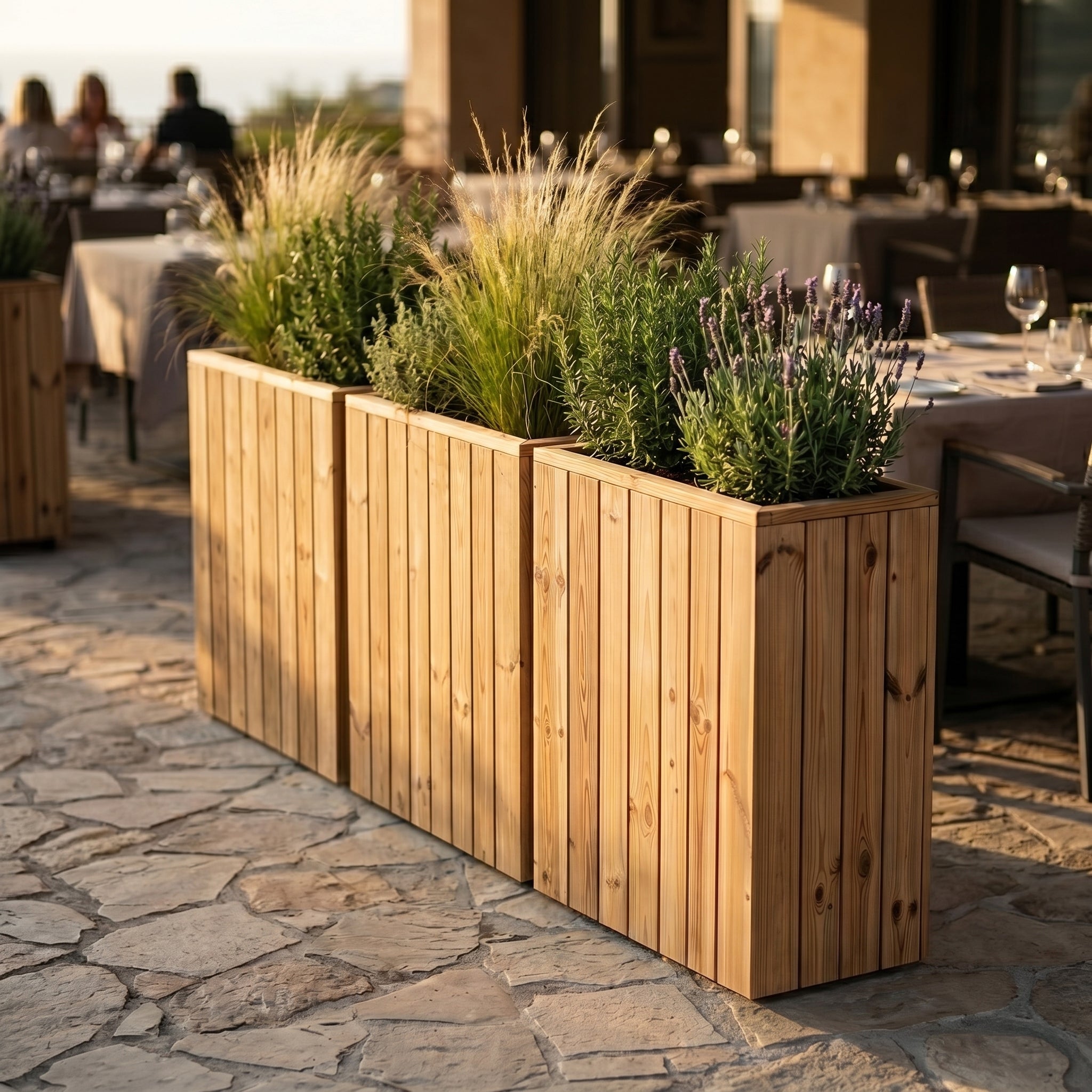 Jardinera de madera 75x44.5x100