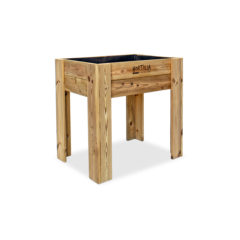 Mesa de cultivo Gardenbrico M80, ideal para huertos urbanos y jardinería, con dimensiones de 80 cm de longitud y 60 cm de