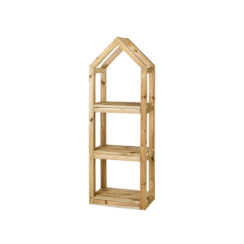 Estantería de madera Campanile Outdoor M, ideal para jardinería y decoración en exteriores, dimensiones 145x30x50 cm.