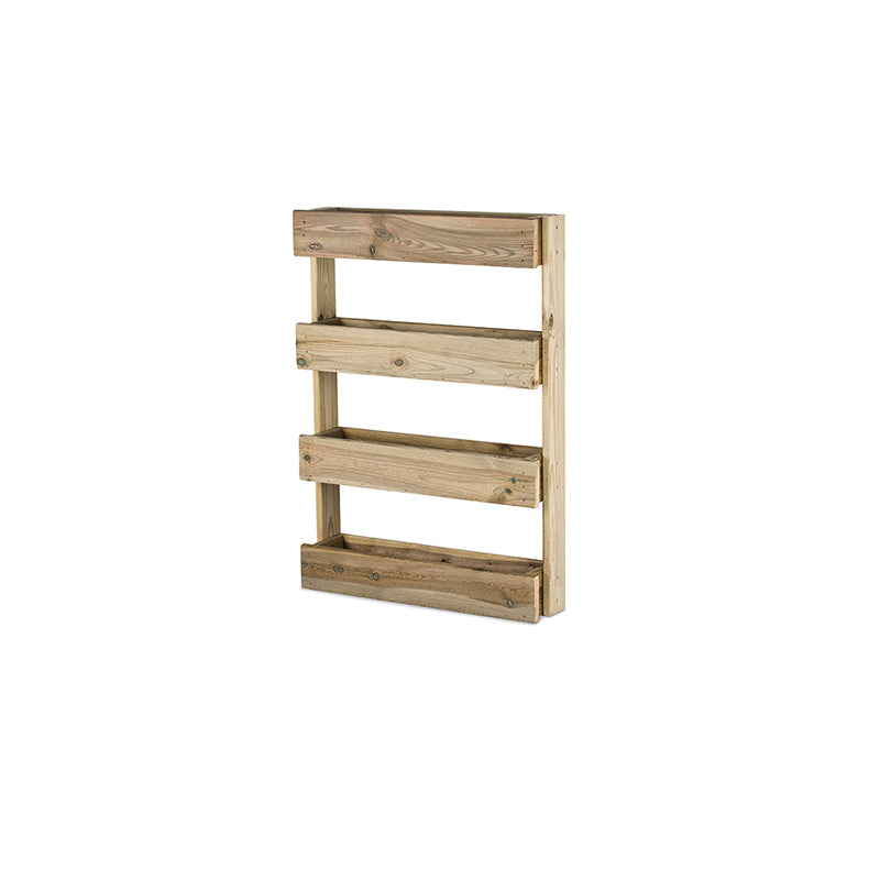 Jardinera vertical Stand Line Wall KD 4B, ideal para cultivo en espacios reducidos, con capacidad de 28 litros.