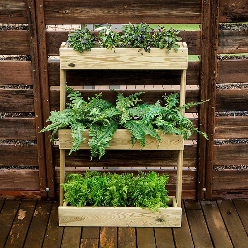 Jardinera vertical Stand Line Floor 3B de 100 cm de altura, diseñada para cultivo en espacios reducidos.