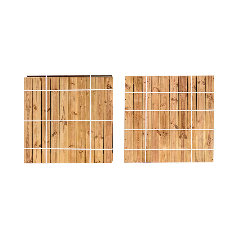 Jardinera de madera cuadrada Atrium de 100 cm, ideal para cultivar plantas en espacios exteriores.