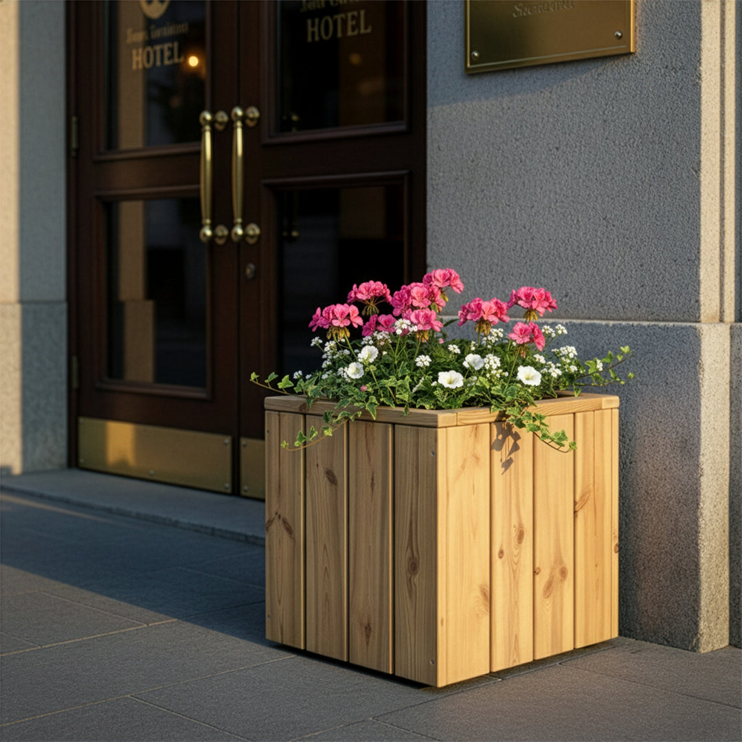 Jardinera de madera Atrium 40x40x40