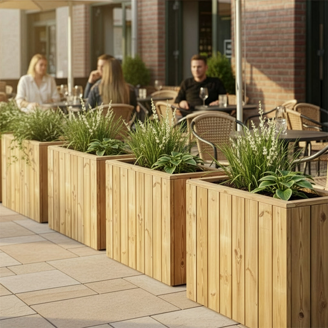 Jardinera de madera Atrium 80x34x60