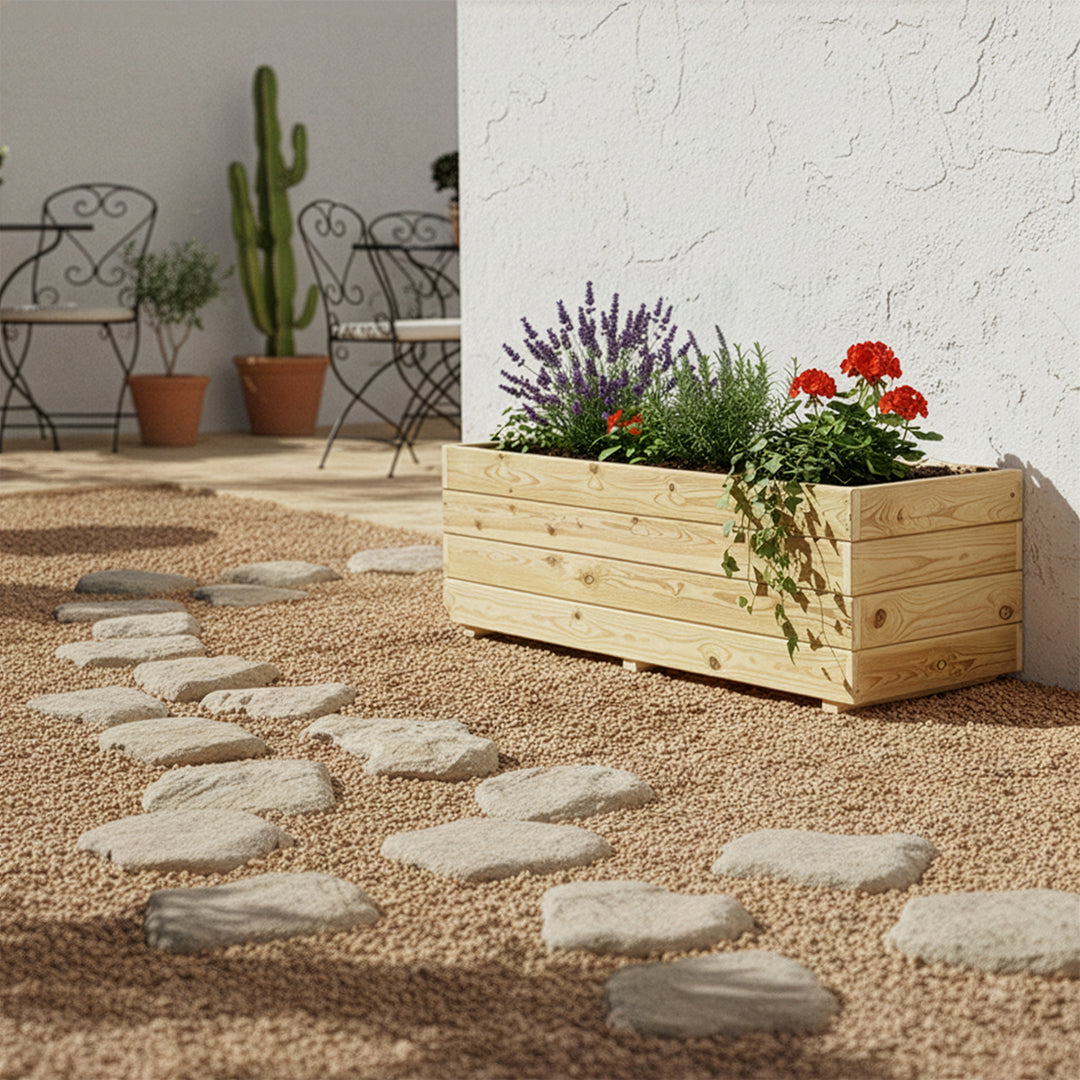 Jardinera rectangular Ghio KD 120x40x40