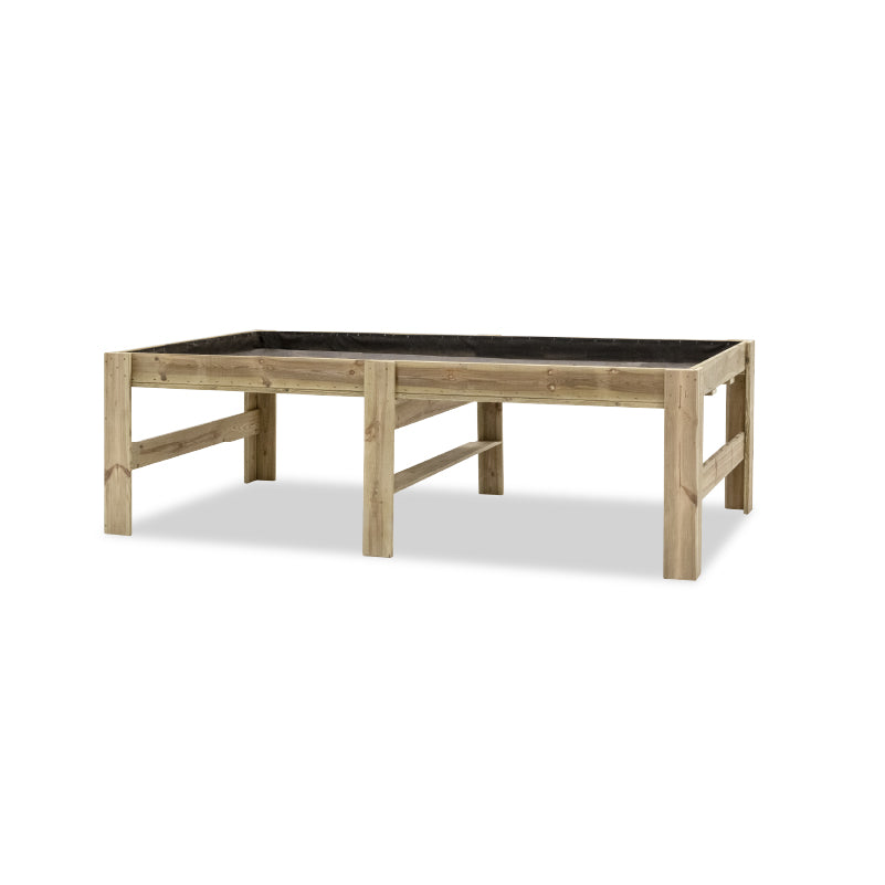 Mesa expositora Blossom, ideal para exhibir productos en espacios comerciales y ferias.