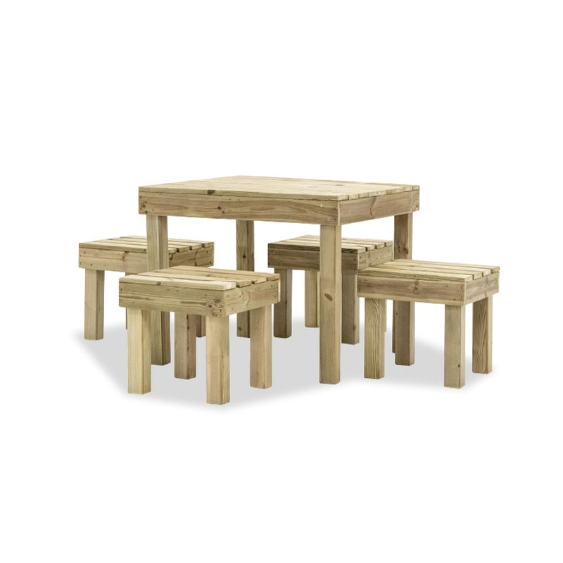Expositor de madera LAPLAND, diseñado para exhibir productos de manera organizada y atractiva.