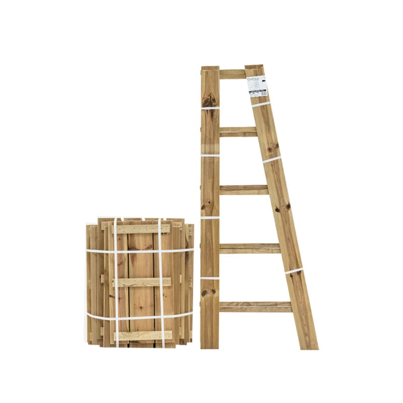 Estantería de madera Marion, ideal para exhibir y organizar objetos en espacios interiores.