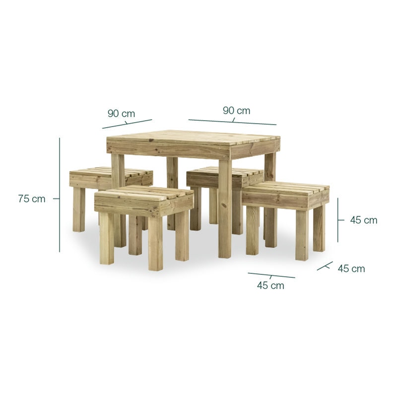 Expositor de madera LAPLAND, ideal para exhibir productos en tiendas y ferias.