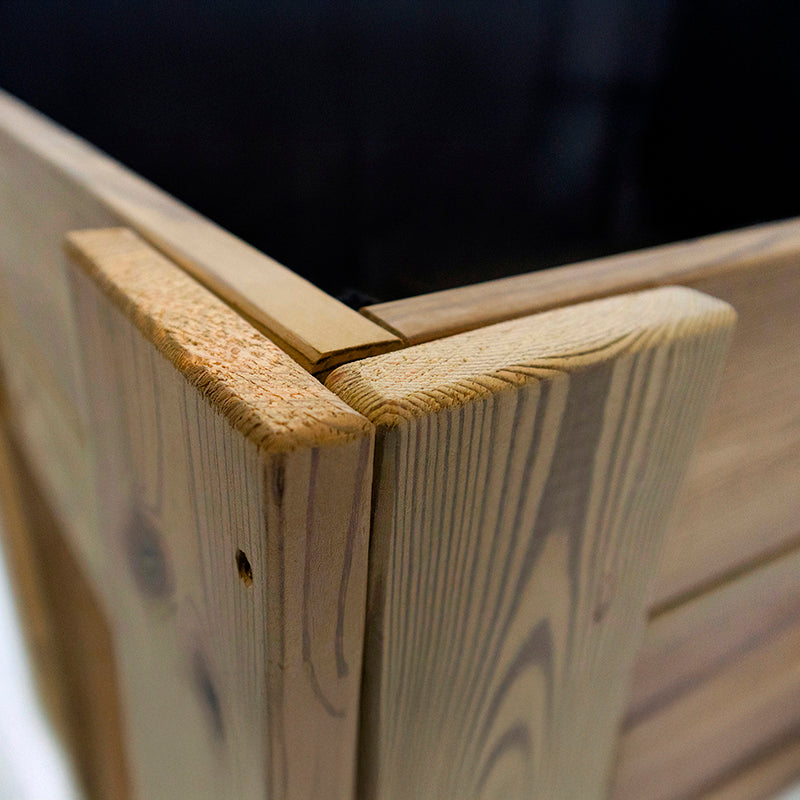 Cajón de cultivo Box XL30 de 160 cm, ideal para huertos urbanos y jardinería, con capacidad de 390 L.