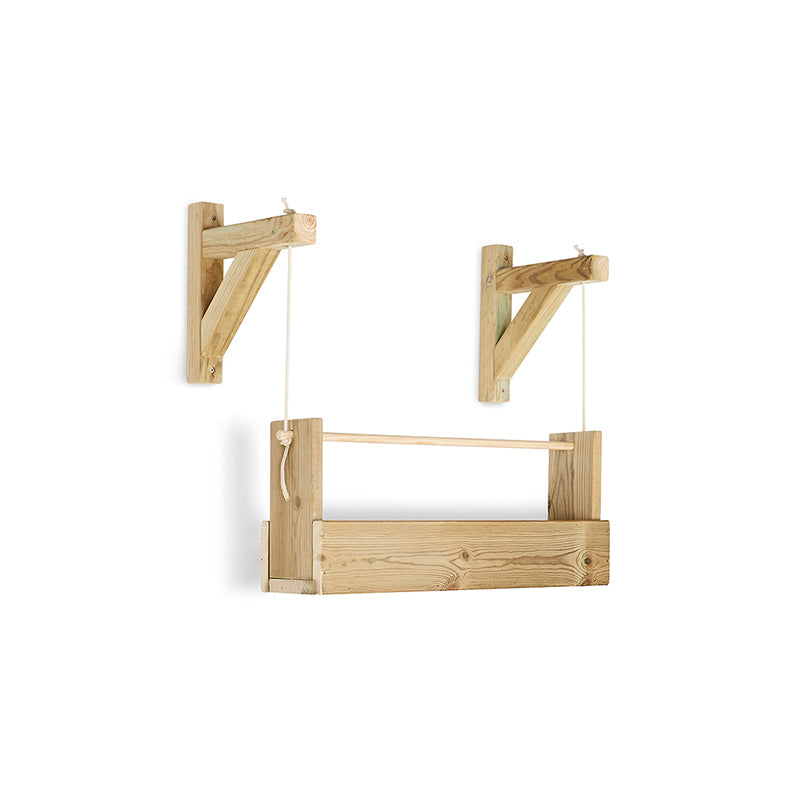 Jardinera colgante Big Woody 1B, diseñada para cultivo vertical, con capacidad de 7 litros y dimensiones de 28.2 cm x 72.1