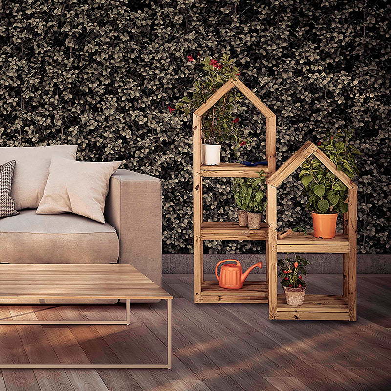 Estantería de madera para exterior Campanile Outdoor S, ideal para decoración y jardinería, dimensiones 105x30x50 cm.