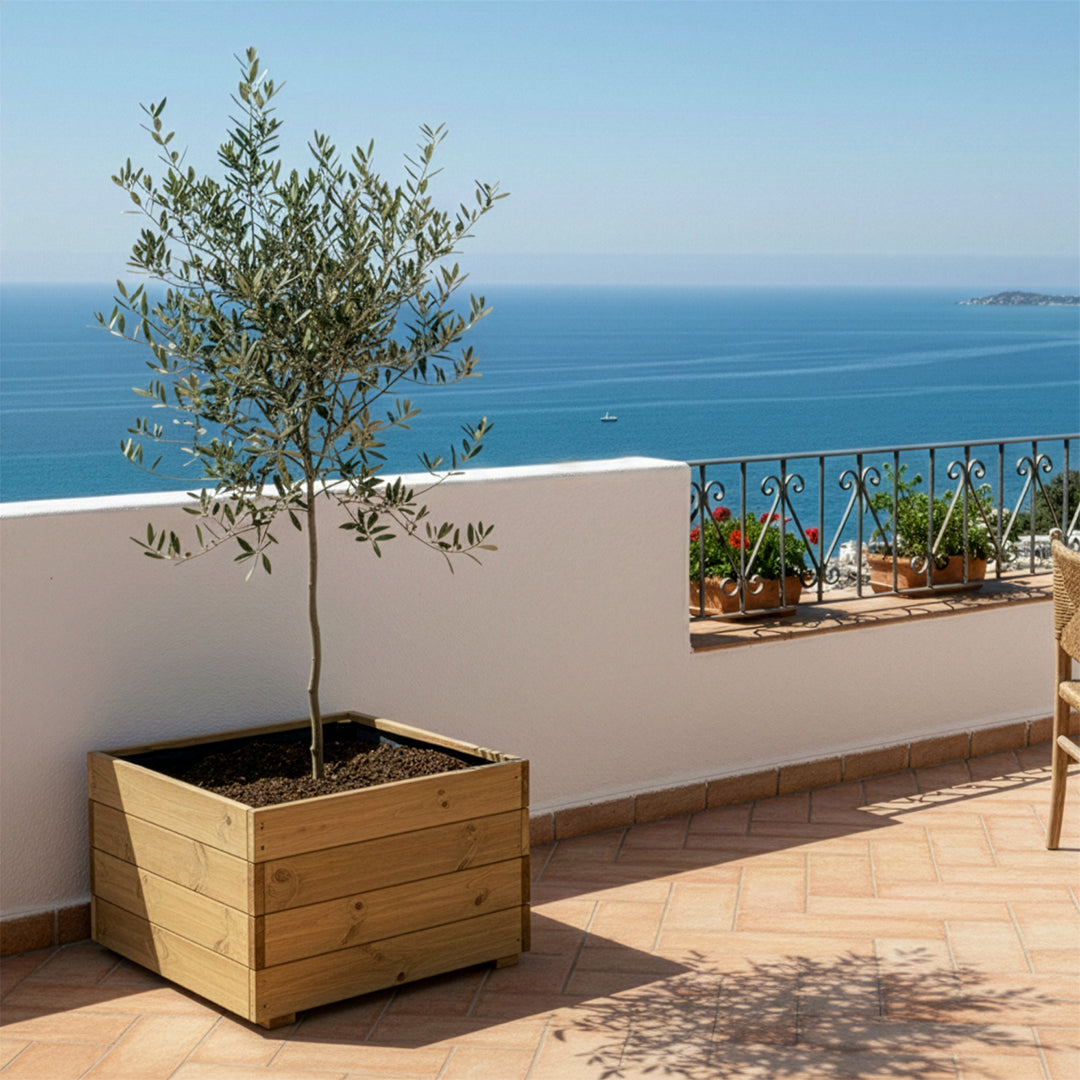 Jardinera cuadrada Pun 70x70x40