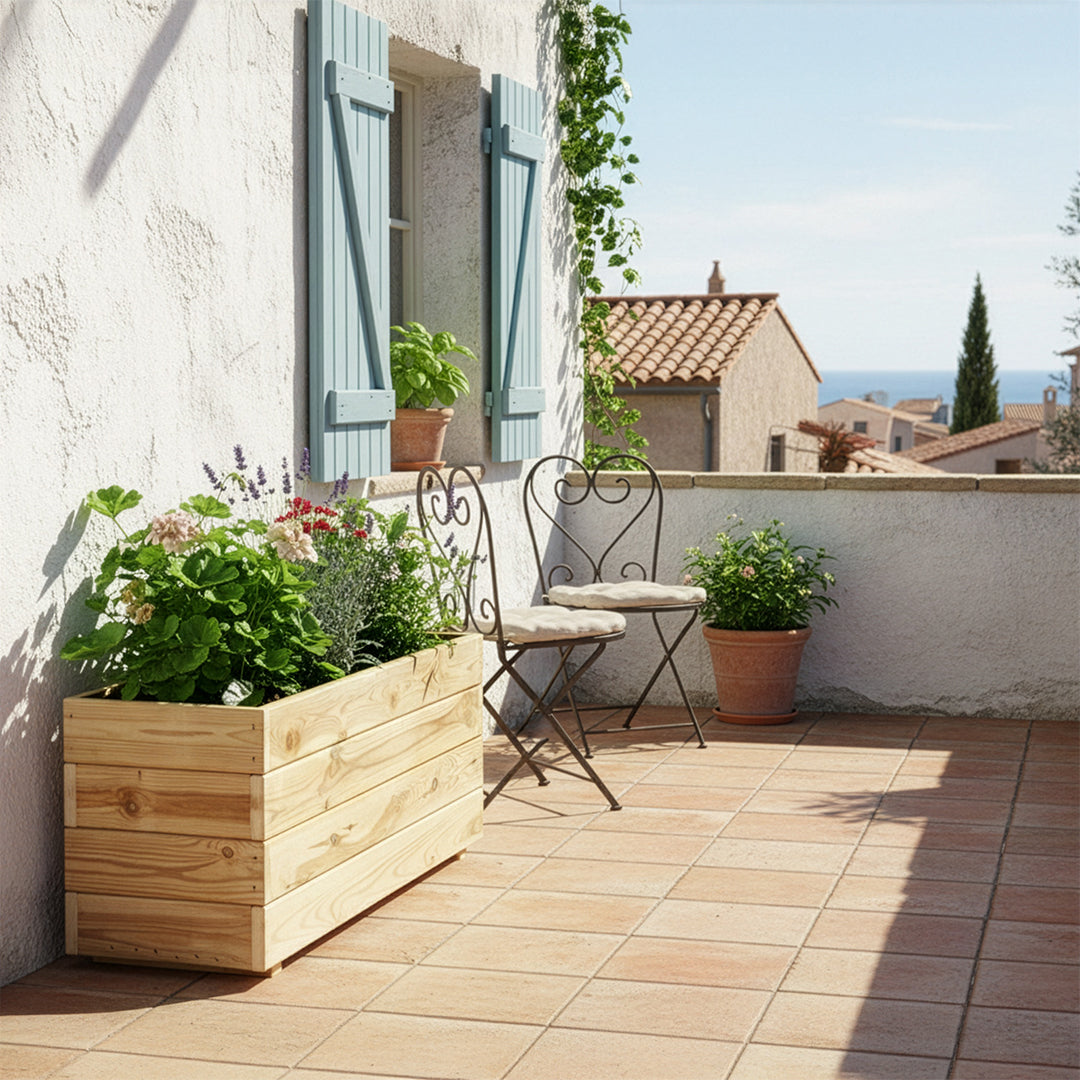 Jardinera rectangular Ghio 90x30x40