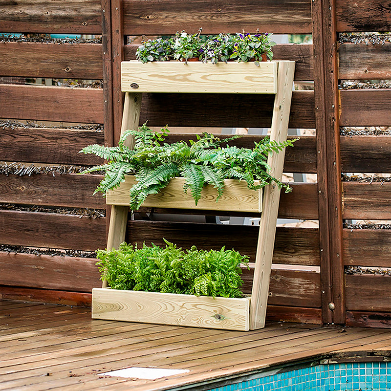 Jardinera vertical Stand Line Floor 3B de 100 cm de altura, diseñada para cultivo vertical en espacios reducidos.