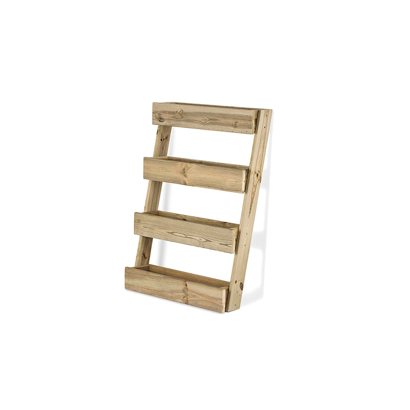 Jardinera vertical Stand Line Floor KD 4B, ideal para cultivo en espacios reducidos, con capacidad de 28 litros.