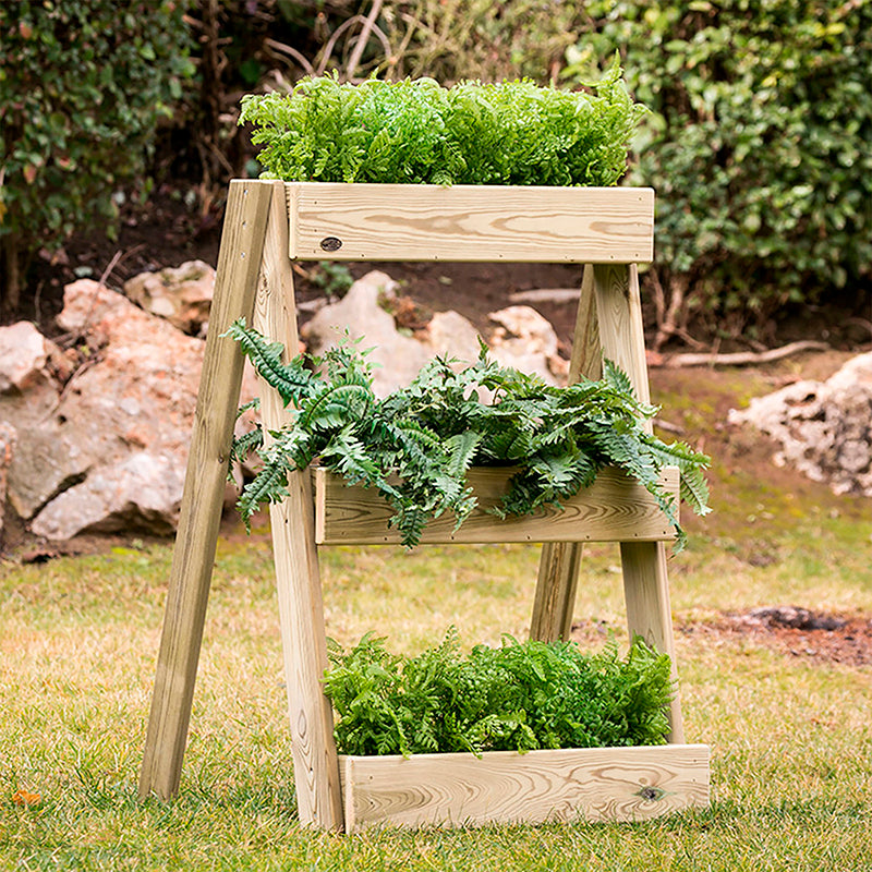 Jardinera vertical Stand Line Island 3B de 100 cm de altura, diseñada para el cultivo de plantas en espacios reducidos.