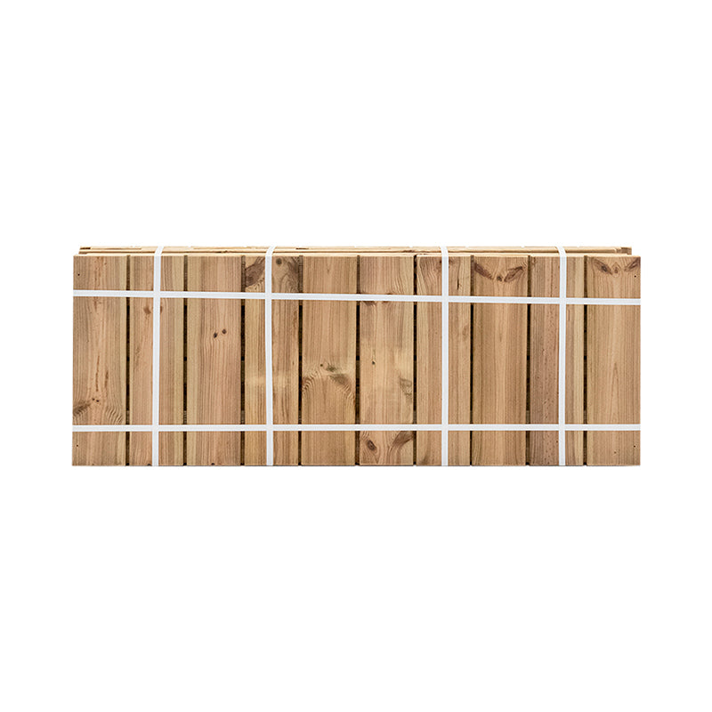 Jardinera de madera rectangular Atrium, dimensiones 100x34x40 cm, ideal para cultivo de plantas.