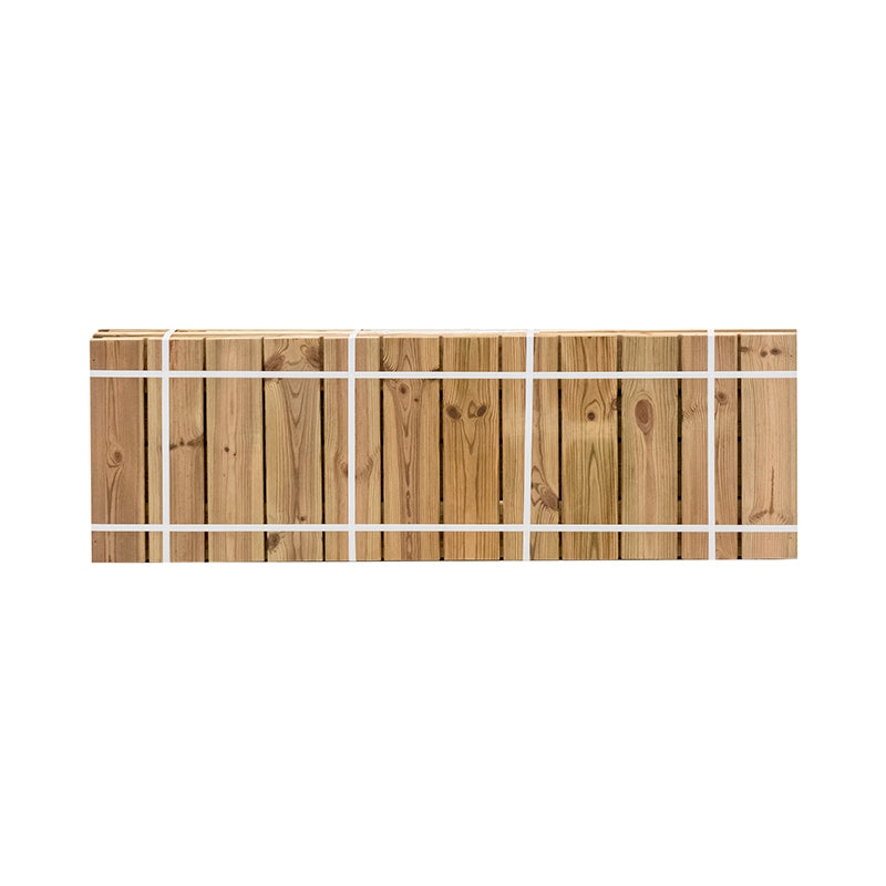 Jardinera de madera Atrium, rectangular, dimensiones 120x34x40 cm, ideal para cultivo de plantas y flores.