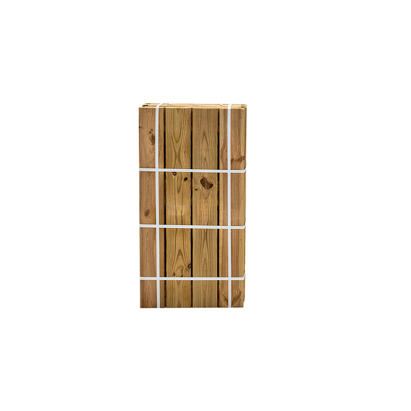 Jardinera vertical de madera Atrium, dimensiones 40x40x80 cm, capacidad de 25 litros, ideal para cultivo en espacios