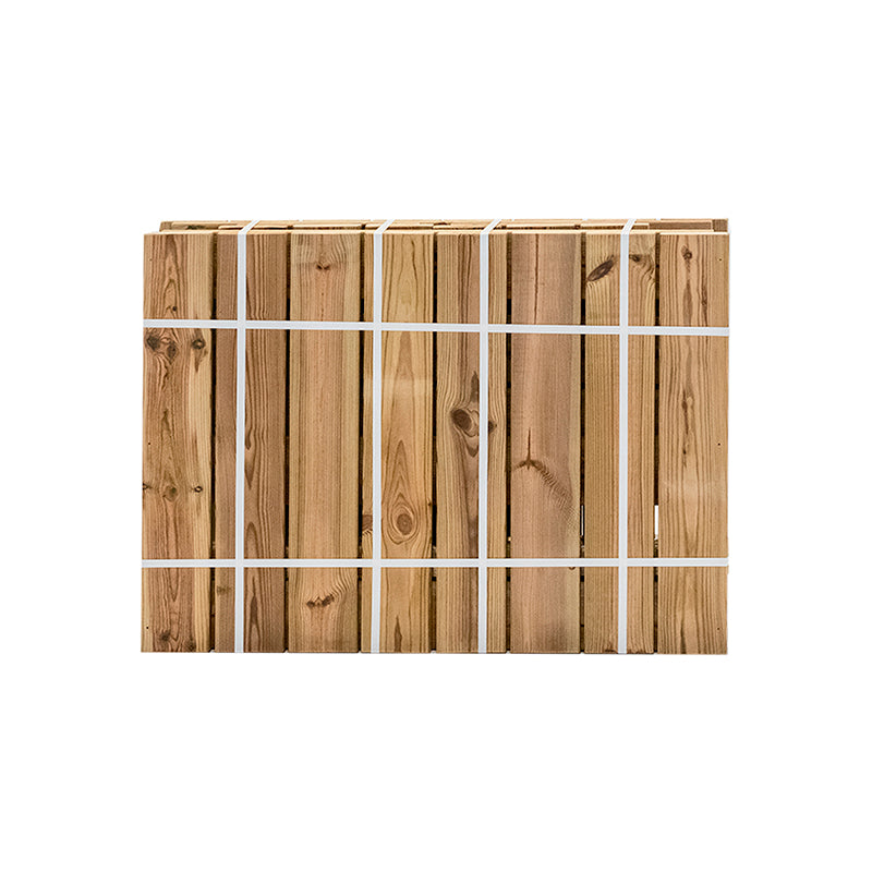 Jardinera de madera rectangular Atrium de 80x34x60 cm, ideal para cultivo de plantas en exteriores.