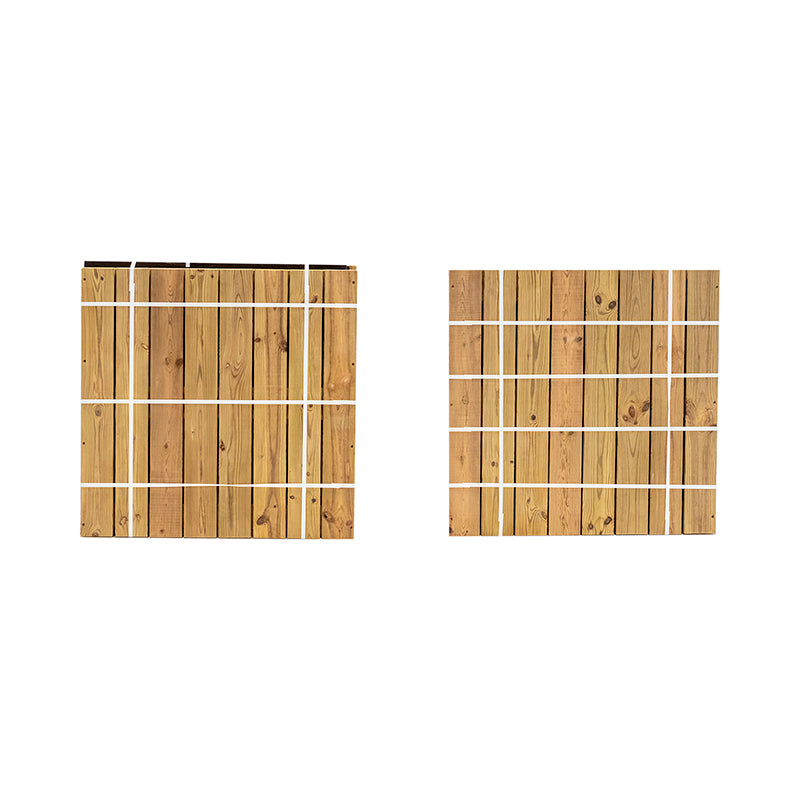 Jardinera de madera cuadrada Atrium de 80x80x80 cm, ideal para cultivo de plantas y flores. Capacidad de 335 litros.