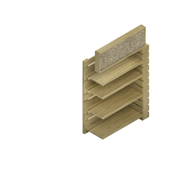 Módulo de extensión Augusta para estanterías, diseñado para aumentar el espacio de almacenamiento.