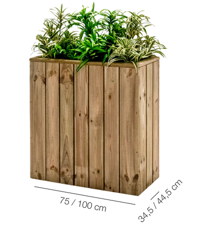 Jardinera fija autoportante