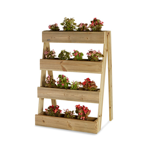 Jardinera vertical Stand Line Island 4B de 100 cm de altura, diseñada para optimizar el espacio en cultivos.