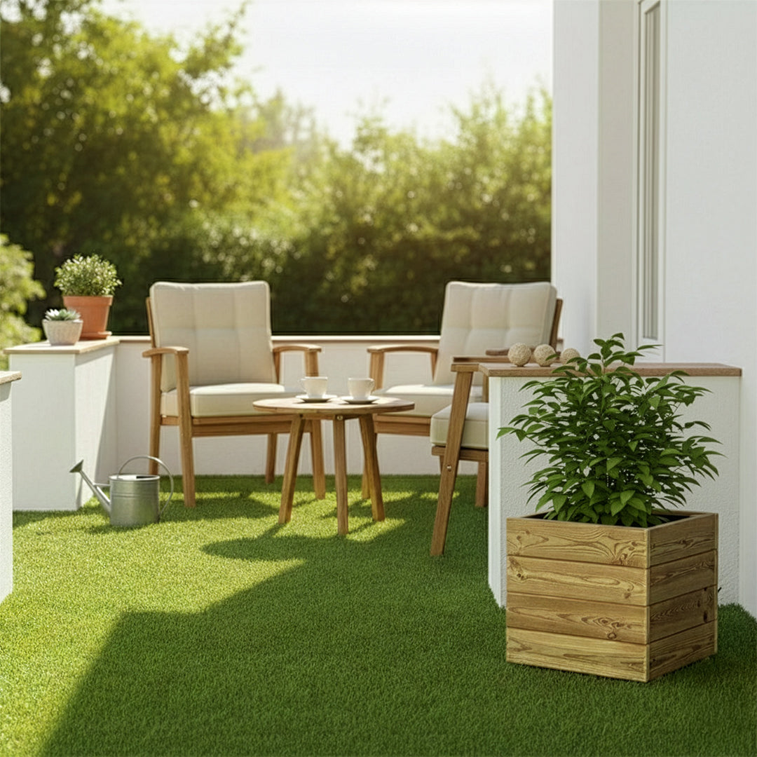 Jardinera cuadrada Pun KD 40x40x40