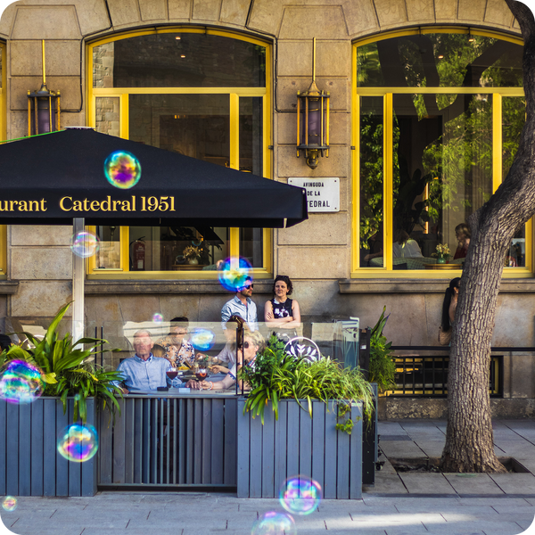 <p>Paravientos de metacrilato con altura de <strong>60 centímetros</strong></p>