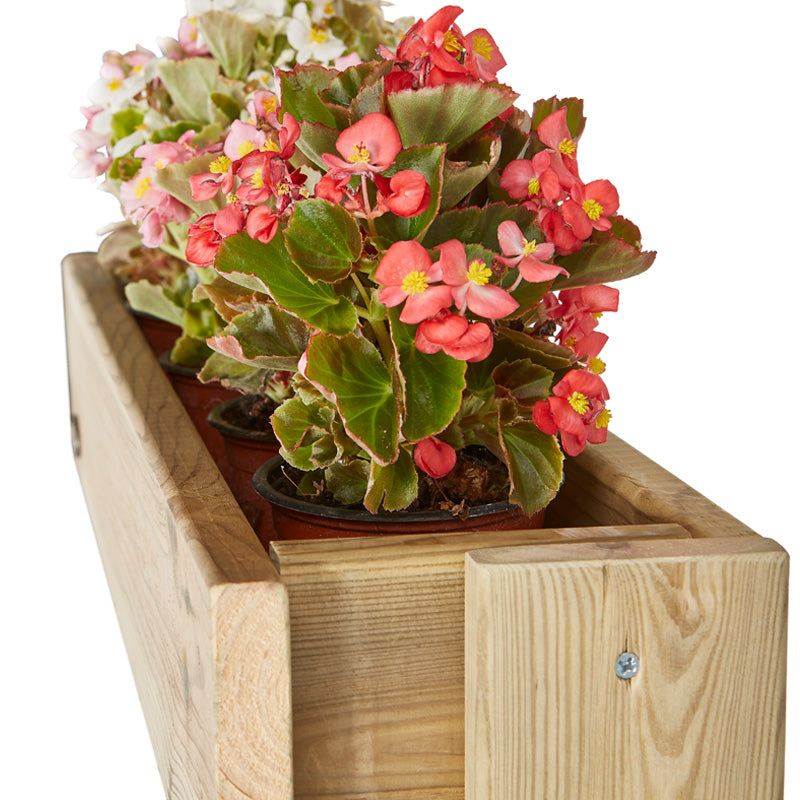 Jardinera vertical Stand Line Floor KD 4B, ideal para cultivo en espacios reducidos, con capacidad de 28 litros.