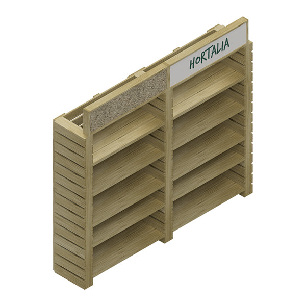 Módulo de extensión para estanterías, diseñado para aumentar el espacio de almacenamiento en entornos de cultivo.